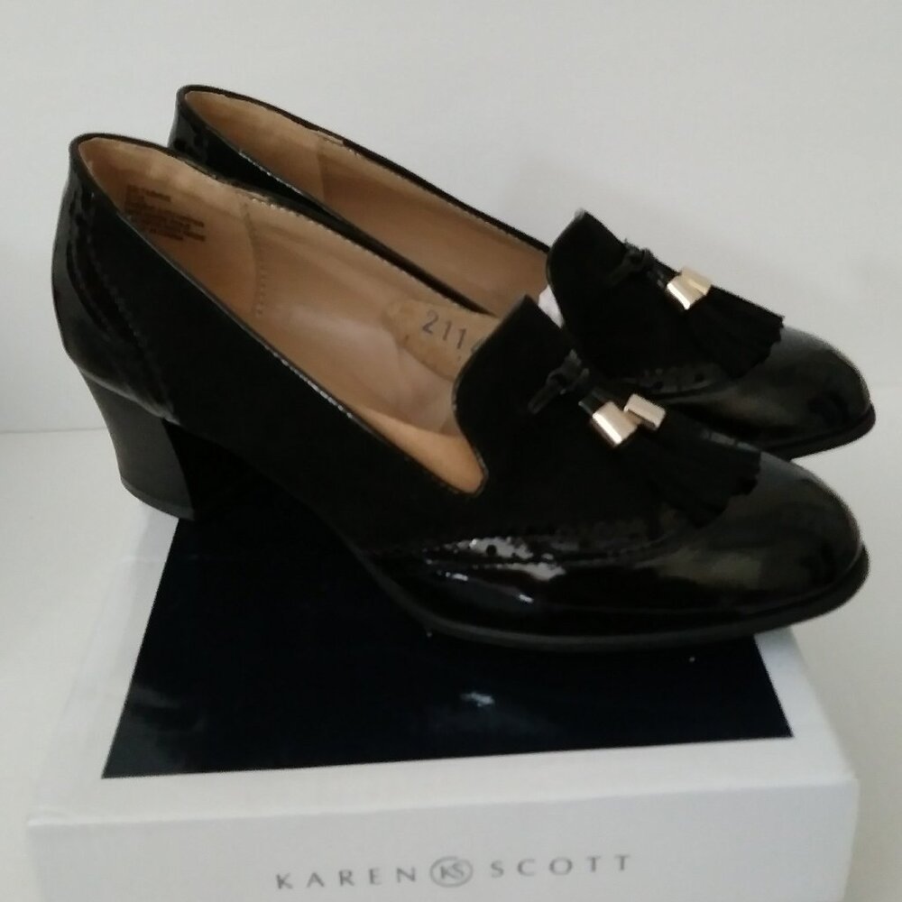 Karen Scott Terrie Closed Toe Black Classic Pumps Shoes 5.5